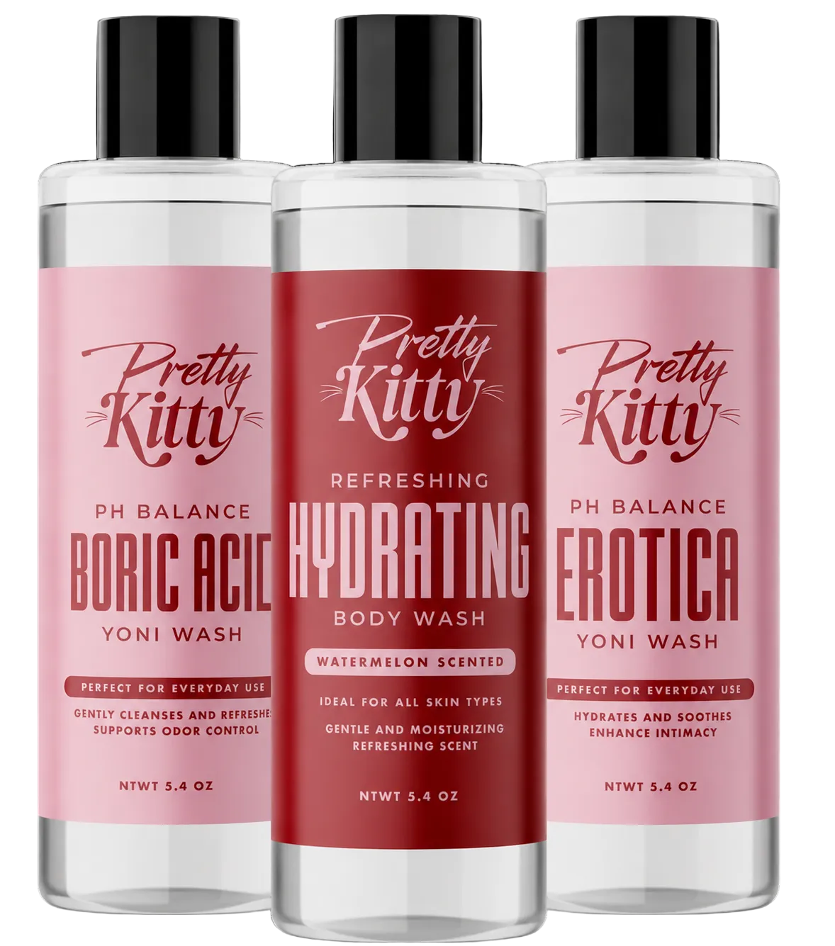 Travel size pretty kitty washes